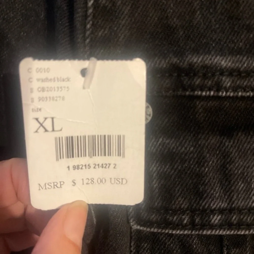 Free People women’s cotton jade classic denim jacket size XL - Picture 7 of 8